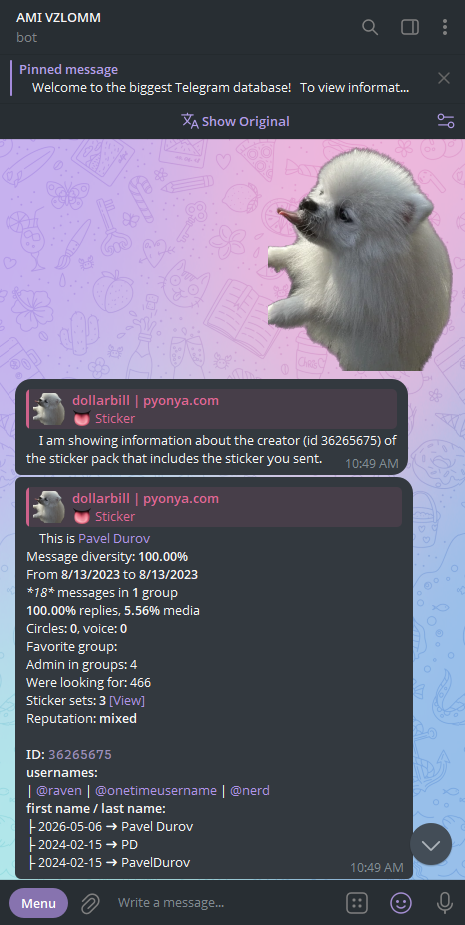 @Ami_nabibo_bot verification screenshot